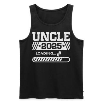 Onkel 2025 loading - Männer Premium Bio Tank Top - Schwarz - Vorne - AI Model Male 178 light (178cm)