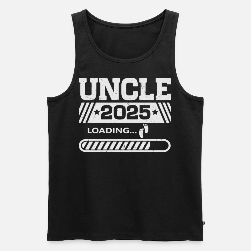 Onkel 2025 loading - Männer Premium Bio Tank Top - Schwarz