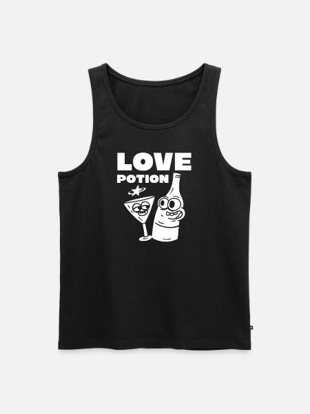 Love Potion - Men's Premium Organic Tank Top - black