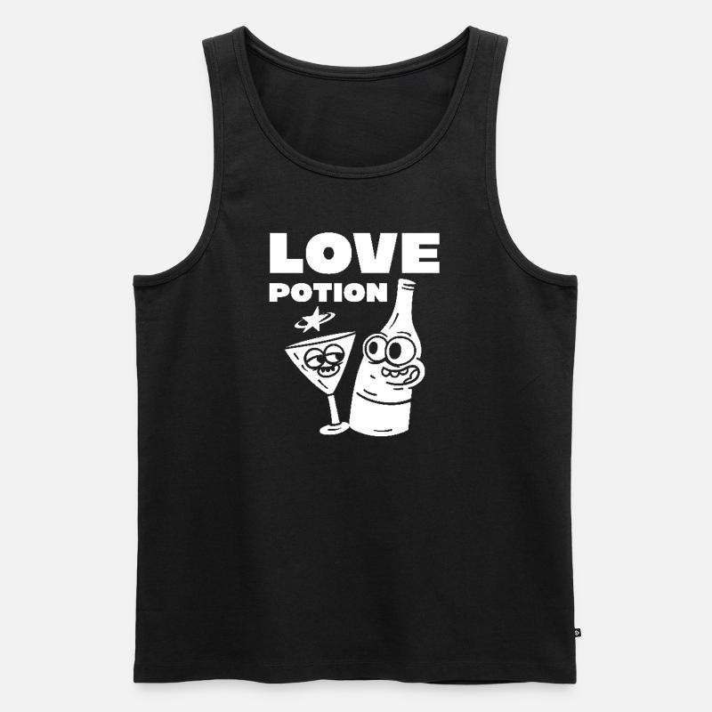 Love Potion - Männer Premium Bio Tank Top - Schwarz