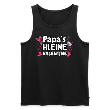 Le petit valentin de papa - Débardeur bio Premium Homme - noir - Devant - Michal (187cm)