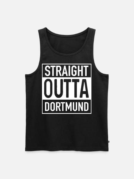 Straight OUTTA DORTMUND - Men's Premium Organic Tank Top - black