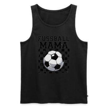 Fussball Mama - Männer Premium Bio Tank Top - Schwarz - Vorne - Michal (187cm)