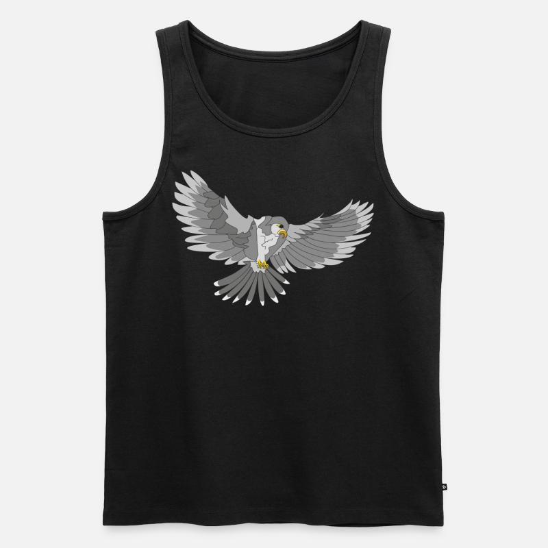 Greifvogel - Männer Premium Bio Tank Top - Schwarz
