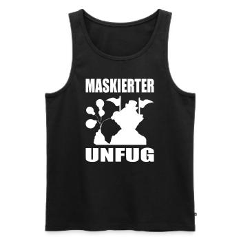 Maskierter Unfug Lustiges Karneval - Männer Premium Bio Tank Top - Schwarz - Vorne - AI Model Male 178 light (178cm)
