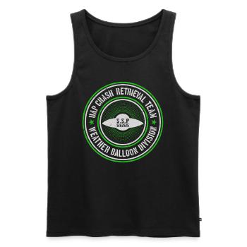 UAP Team zur Bergung von Crashs | Kugeln, UFOs, Außerirdische, UAPs - Männer Premium Bio Tank Top - Schwarz - Vorne - AI Model Male 178 light (178cm)
