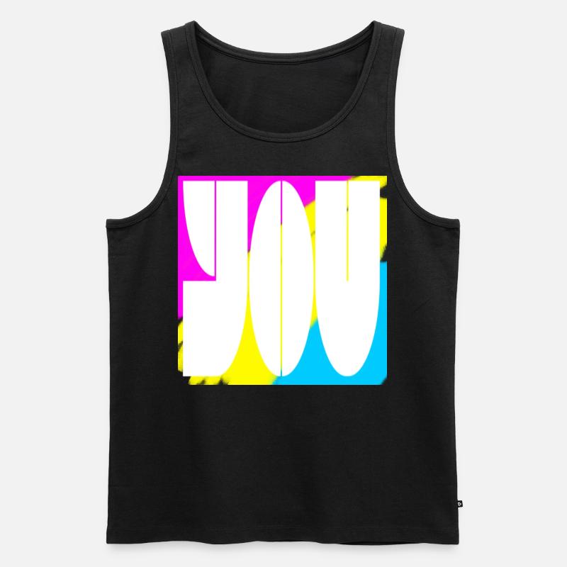 You - Männer Premium Bio Tank Top - Schwarz