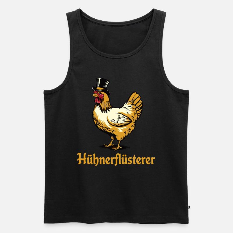 Hühnerflüsterer - Männer Premium Bio Tank Top - Schwarz