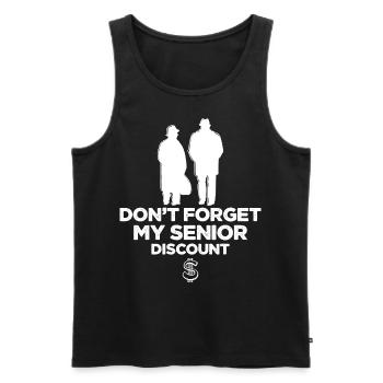 Funny Age Milestone Gag Gift - Perfect for Senior - Männer Premium Bio Tank Top - Schwarz - Vorne - Michal (187cm)