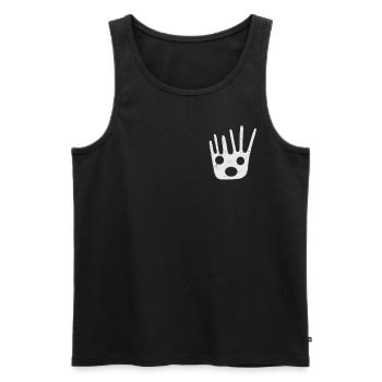 Nazca Lines | Ancient Astronaut Peru Geoglyphs - Men's Premium Organic Tank Top - black - Front - AI Model Male 178 light (178cm)