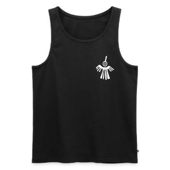 Nazca Lines | Ancient Astronaut Peru Geoglyphs - Men's Premium Organic Tank Top - black - Front - AI Model Male 178 light (178cm)