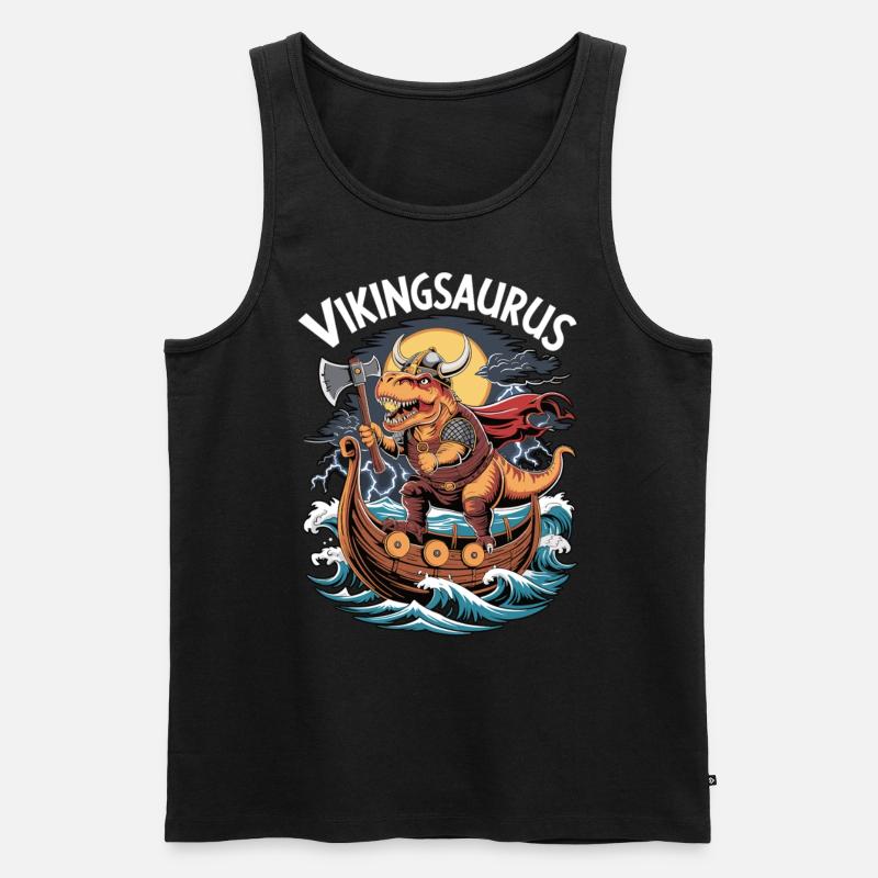 Vikingsaurus - Débardeur bio Premium Homme - noir