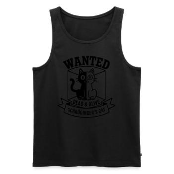 Schroedinger ́s Cat - Men's Premium Organic Tank Top - black - Front - AI Model Male 178 light (178cm)