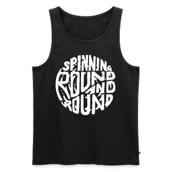 Mut – Für die, die den ersten Schritt wagen - Männer Premium Bio Tank Top - Schwarz - Vorne - AI Model Male 178 light (178cm)