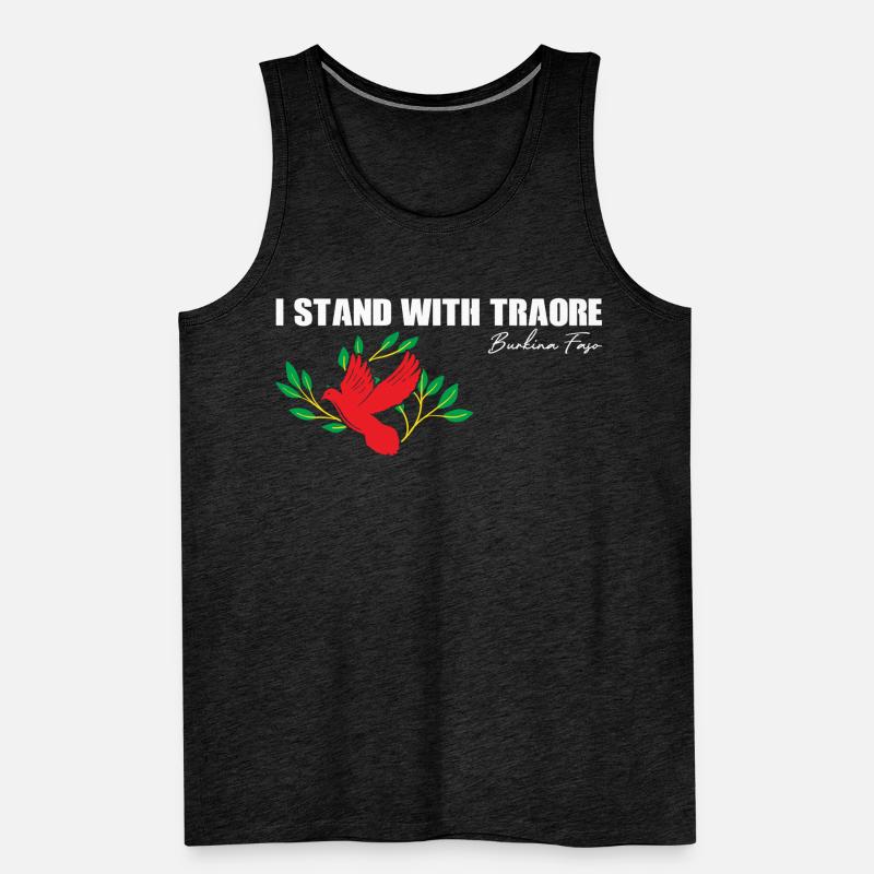 TRAOKREF Artboard 1Traoré Faust Afro Power Design Männer Premium Bio Tank Top