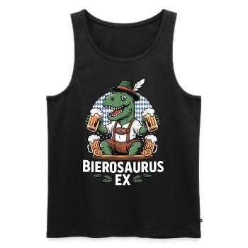 Bierosaurus Ex – Das letzte seiner Art - Männer Premium Bio Tank Top - Schwarz - Vorne - Michal (187cm)