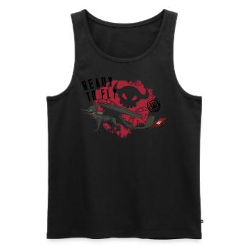 How to Train Your Dragon Ready To Fly - Men's Premium Organic Tank Top - black - Front - AI Model Male 178 light (178cm)