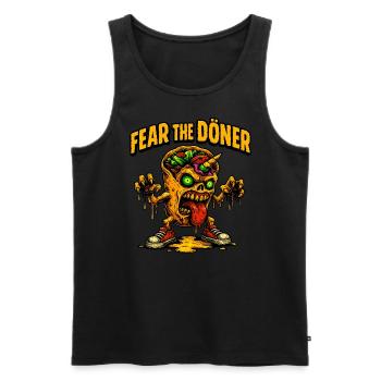 Craignez le Döner - Débardeur bio Premium Homme - noir - Devant - Michal (187cm)