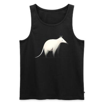Erdferkel - Männer Premium Bio Tank Top - Schwarz - Vorne - AI Model Male 178 light (178cm)