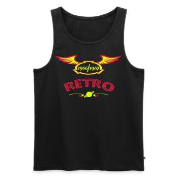 1966 1967 - Männer Premium Bio Tank Top - Schwarz - Vorne - AI Model Male 178 light (178cm)