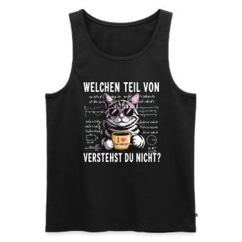 Welchen Teil von Mathe verstehst du nicht? - Männer Premium Bio Tank Top - Schwarz - Vorne - AI Model Male 178 light (178cm)