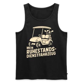 Golfer Golferinnen Ruhestand Rente Geschenk - Männer Premium Bio Tank Top - Schwarz - Vorne - AI Model Male 178 light (178cm)