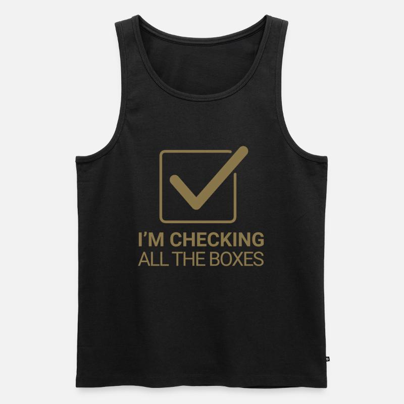 I'm checking all the boxes - Männer Premium Bio Tank Top - Schwarz
