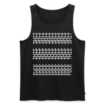 Fuck This Shit Hidden - Men's Premium Organic Tank Top - black - Front - AI Model Male 178 light (178cm)