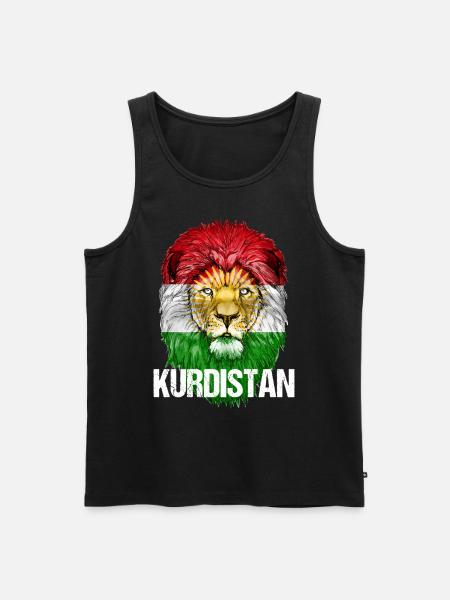 Kurdistan Flag,Kurdistan,Syria,Iraq,Iran,Flag - Men's Premium Organic Tank Top - black