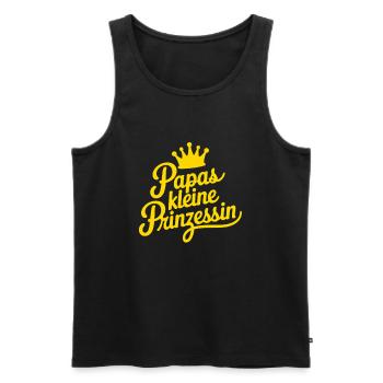 Papas kleine Prinzessin - Männer Premium Bio Tank Top - Schwarz - Vorne - Michal (187cm)