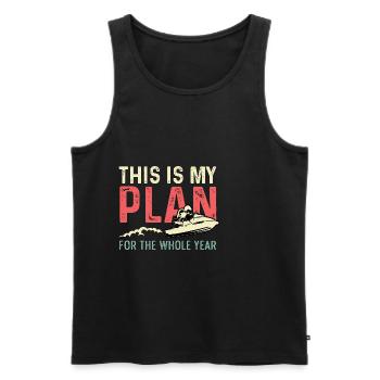Plan für das Jahr Hobbyist Geschenk - Männer Premium Bio Tank Top - Schwarz - Vorne - AI Model Male 178 light (178cm)