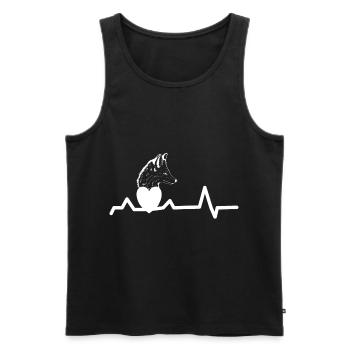 Foxes Fox Animals Fox - Men's Premium Organic Tank Top - black - Front - AI Model Male 178 light (178cm)