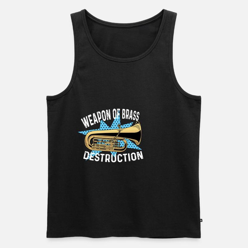 Messingwaffe Gräuel Gift - Männer Premium Bio Tank Top - Schwarz