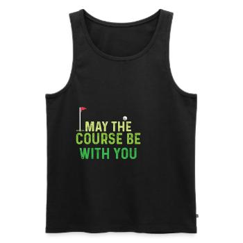 Kurs mit dir. Athlet Gift - Männer Premium Bio Tank Top - Schwarz - Vorne - AI Model Male 178 light (178cm)