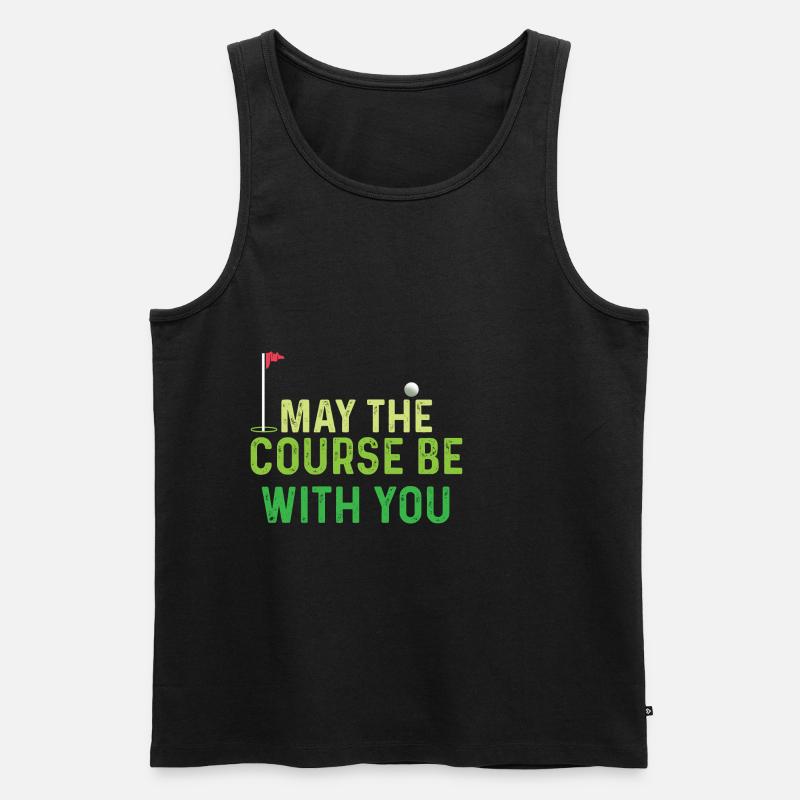 Kurs mit dir. Athlet Gift - Männer Premium Bio Tank Top - Schwarz