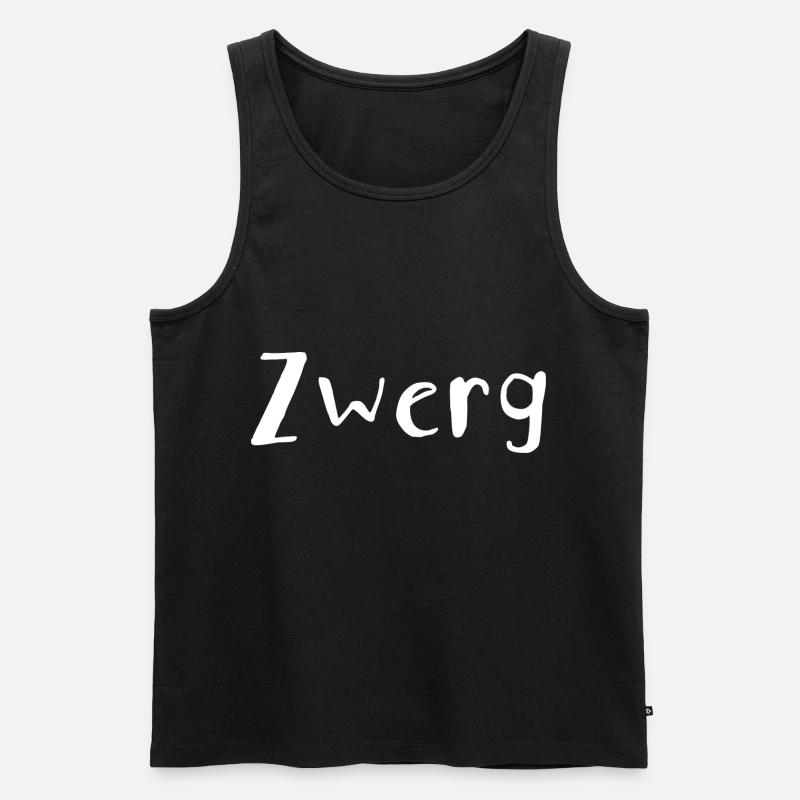 Zwerg - Männer Premium Bio Tank Top - Schwarz