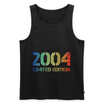 16th birthday 16 years man woman born 2004 - Men's Premium Organic Tank Top - black - Front - Michal (187cm)