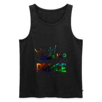 Her Prince - Männer Premium Bio Tank Top - Schwarz - Vorne - AI Model Male 178 light (178cm)