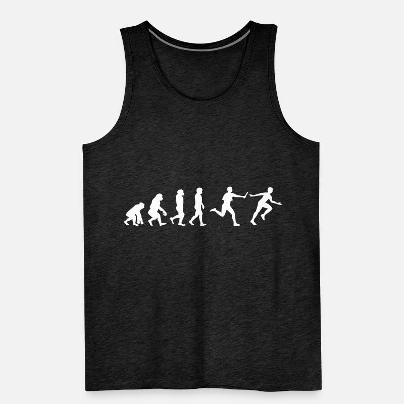Course de relais athlète athlétisme Evolution Débardeur bio Premium Homme