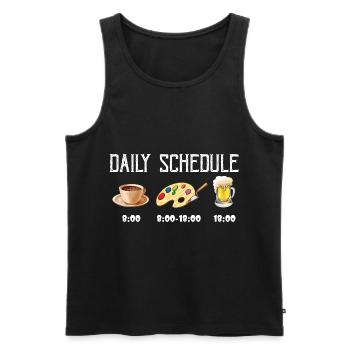 Maler und Lackierer, der Beste und Nervigste Beruf - Männer Premium Bio Tank Top - Schwarz - Vorne - Michal (187cm)