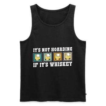 Bar à bouteilles d’alcool - Débardeur bio Premium Homme - noir - Devant - Michal (187cm)