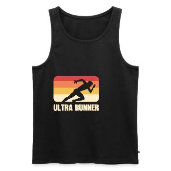 Ultra Runner Athlete Poison - Men's Premium Organic Tank Top - black - Front - Michal (187cm)