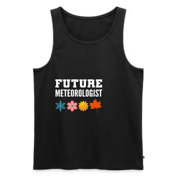 Future Meteorologist Weather Frog Poison - Men's Premium Organic Tank Top - black - Front - AI Model Male 178 light (178cm)