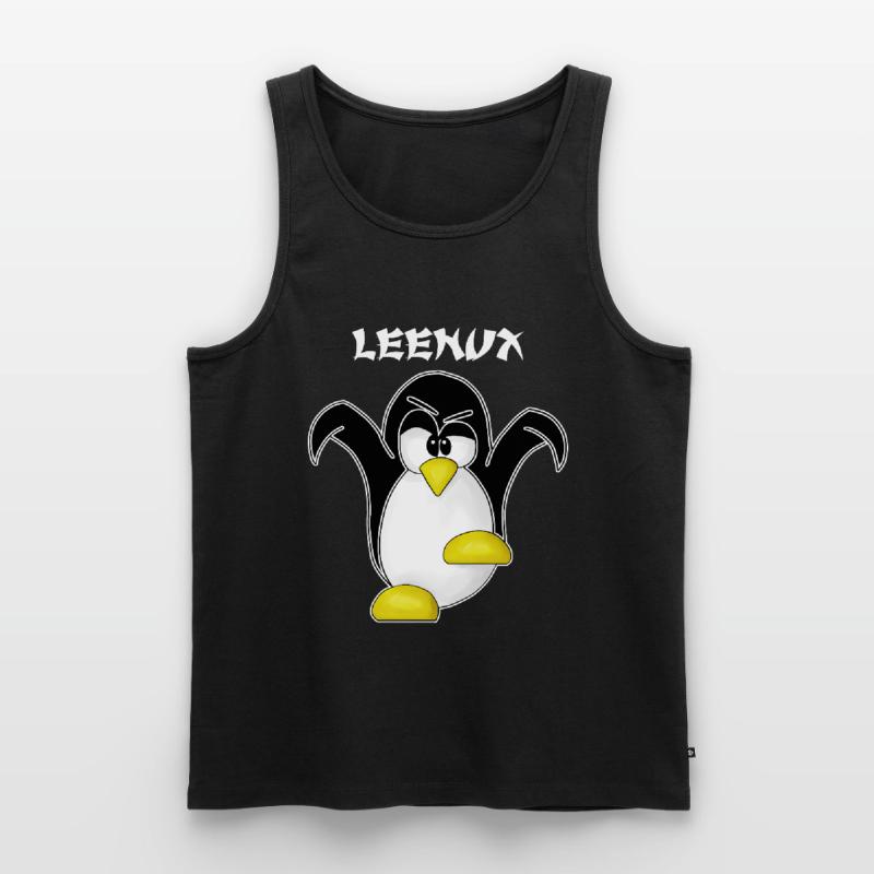 Linux Computer Nerd Geek Cadeau Admin. Informatique Débardeur bio Premium Homme