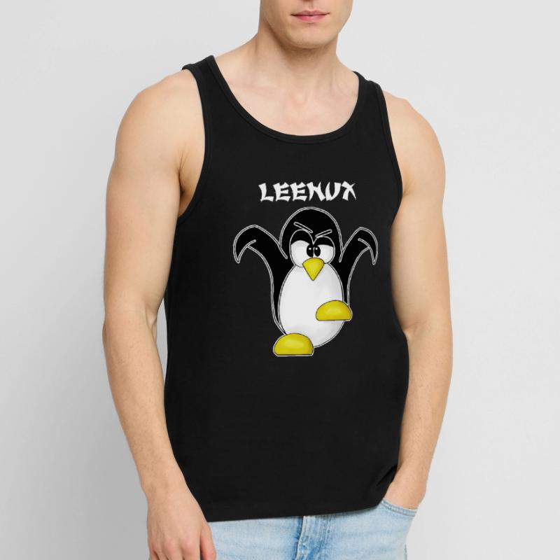 Linux Computer Nerd Geek Cadeau Admin. Informatique Débardeur bio Premium Homme