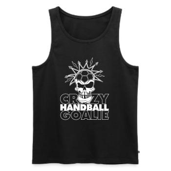Handball Torwart Sporthalle Mannschaft Geschenk - Männer Premium Bio Tank Top - Schwarz - Vorne - Michal (187cm)
