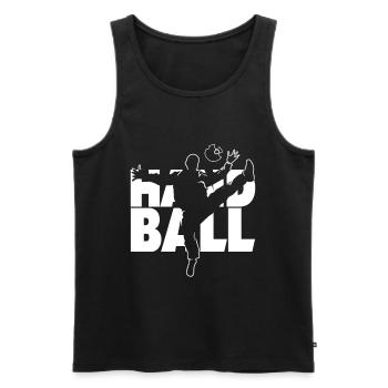 Handball Torwart Sporthalle Mannschaft Geschenk - Männer Premium Bio Tank Top - Schwarz - Vorne - Michal (187cm)