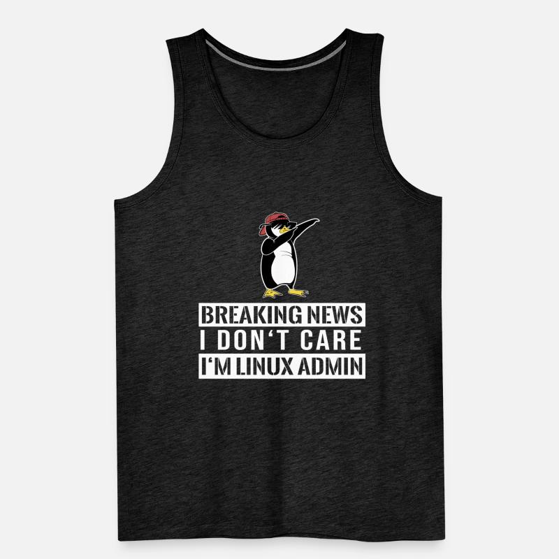 IT Nerd Linux Linux Pinguin Geek Software Engineer Männer Premium Bio Tank Top