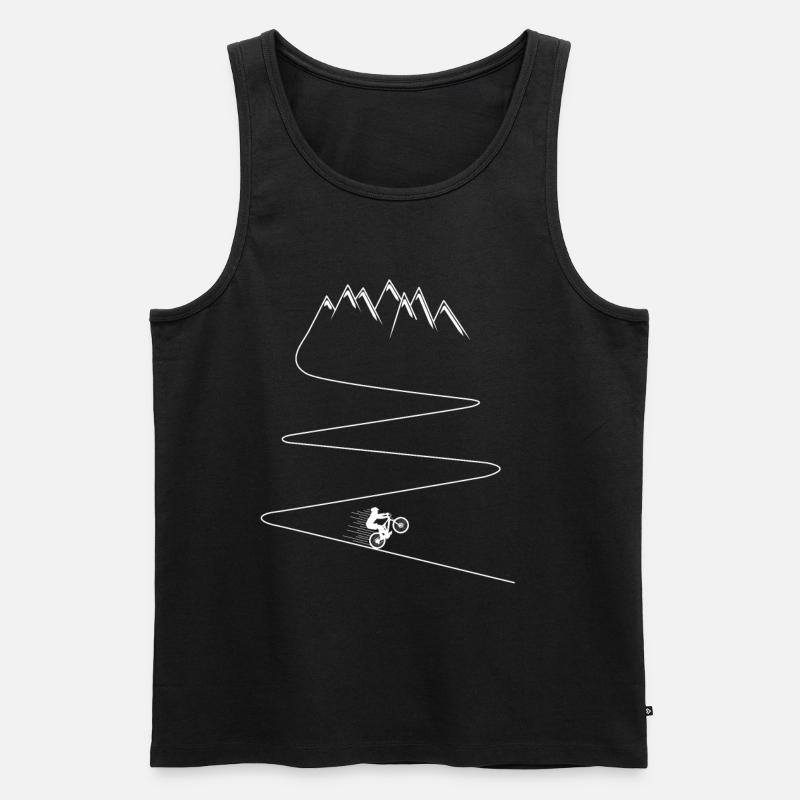 VTT vtt enduro VTT biker - Débardeur bio Premium Homme - noir