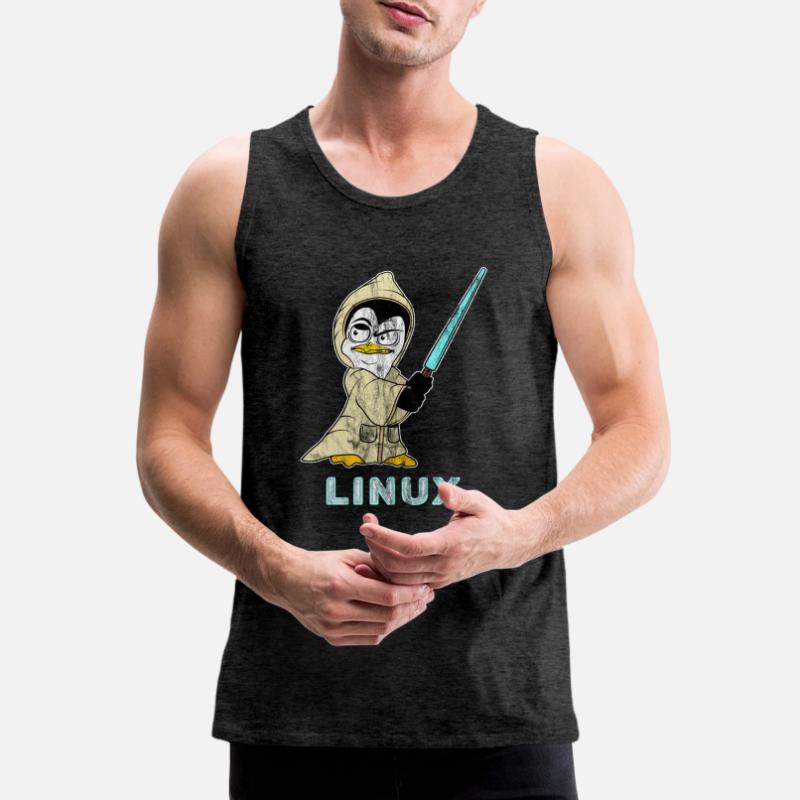 Nerd Linux Informatiker Linux Software Entwickler Männer Premium Bio Tank Top